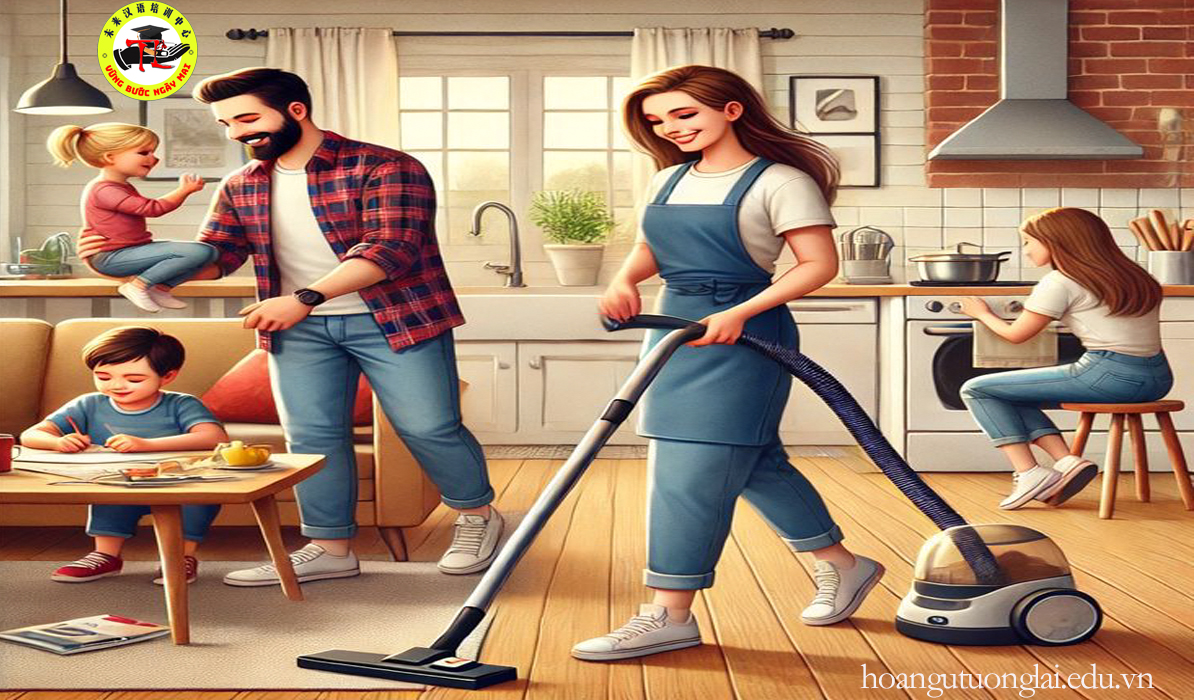 Từ vựng các công việc nhà cơ bản bằng tiếng Trung