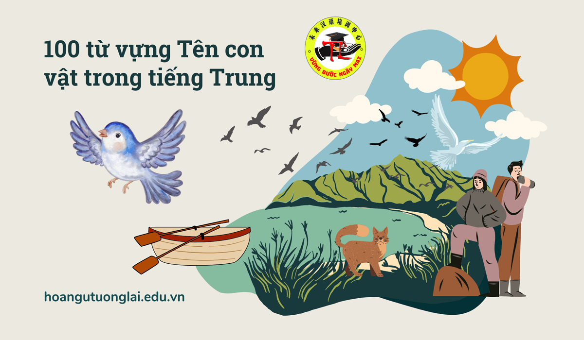 100 từ vựng Tên con vật trong tiếng Trung